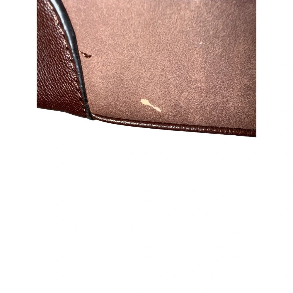MICHAEL KORS DK CHOCOLATE SLIM SATCHEL PURSE excellent‎ condition
